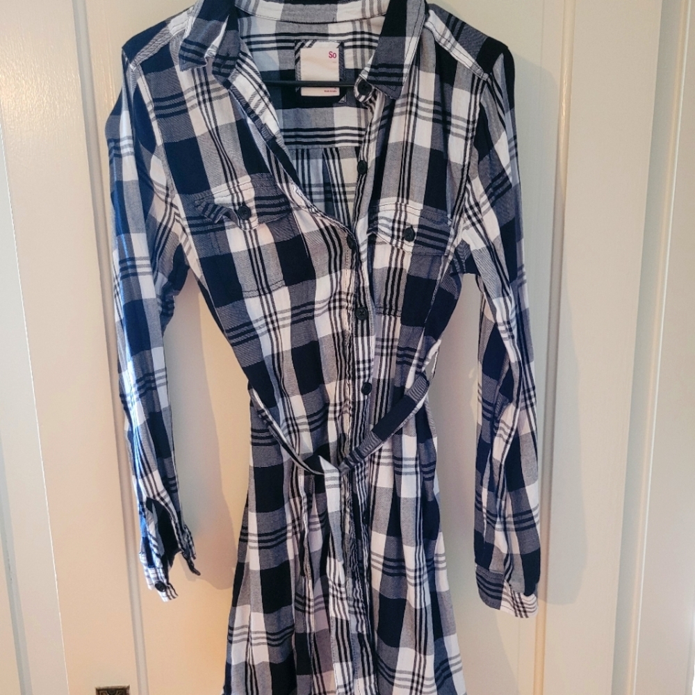 SO Large Button Up Dress